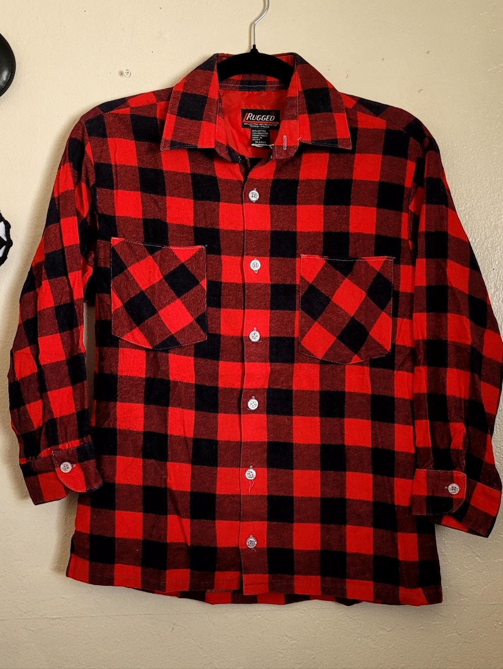 Vintage Rugged Flannel Shirt